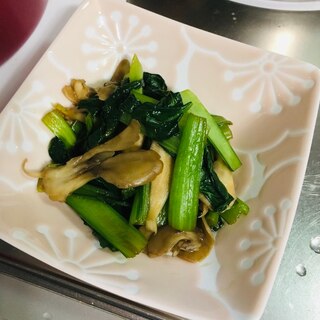 小松菜と舞茸の生姜炒め